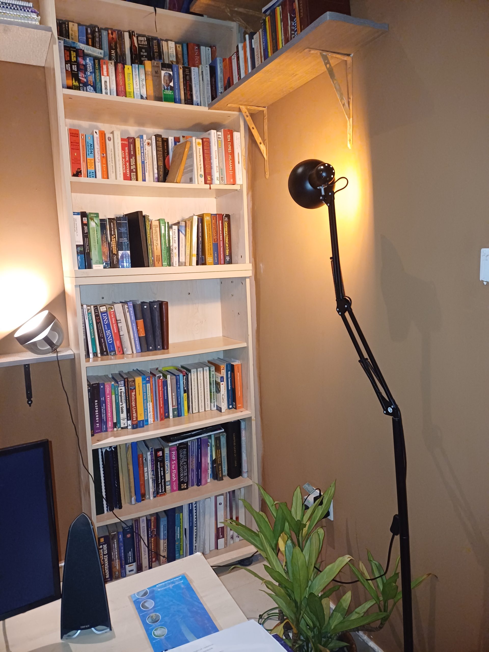 A smart, connected home study with automated lighting